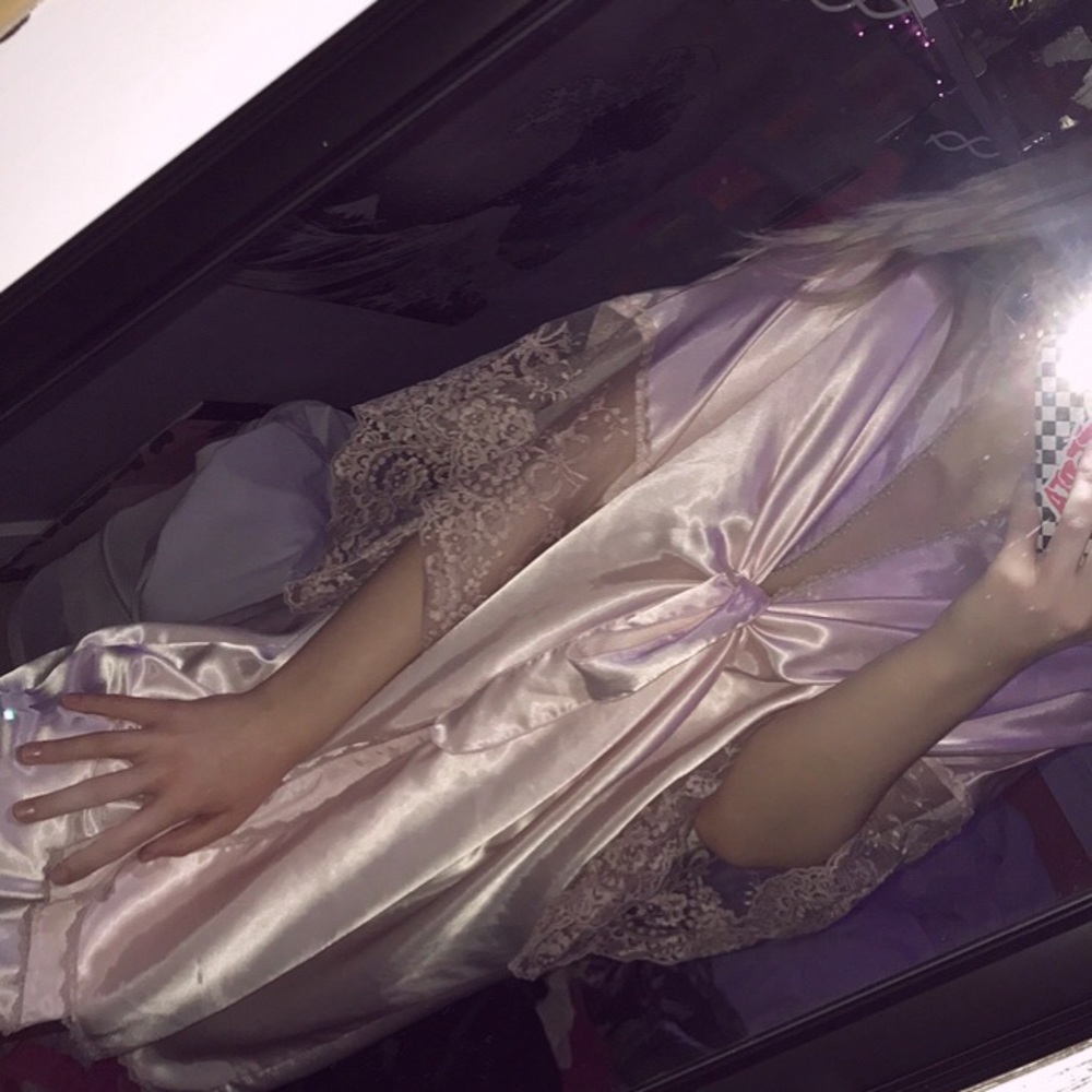 Vintage silky robe